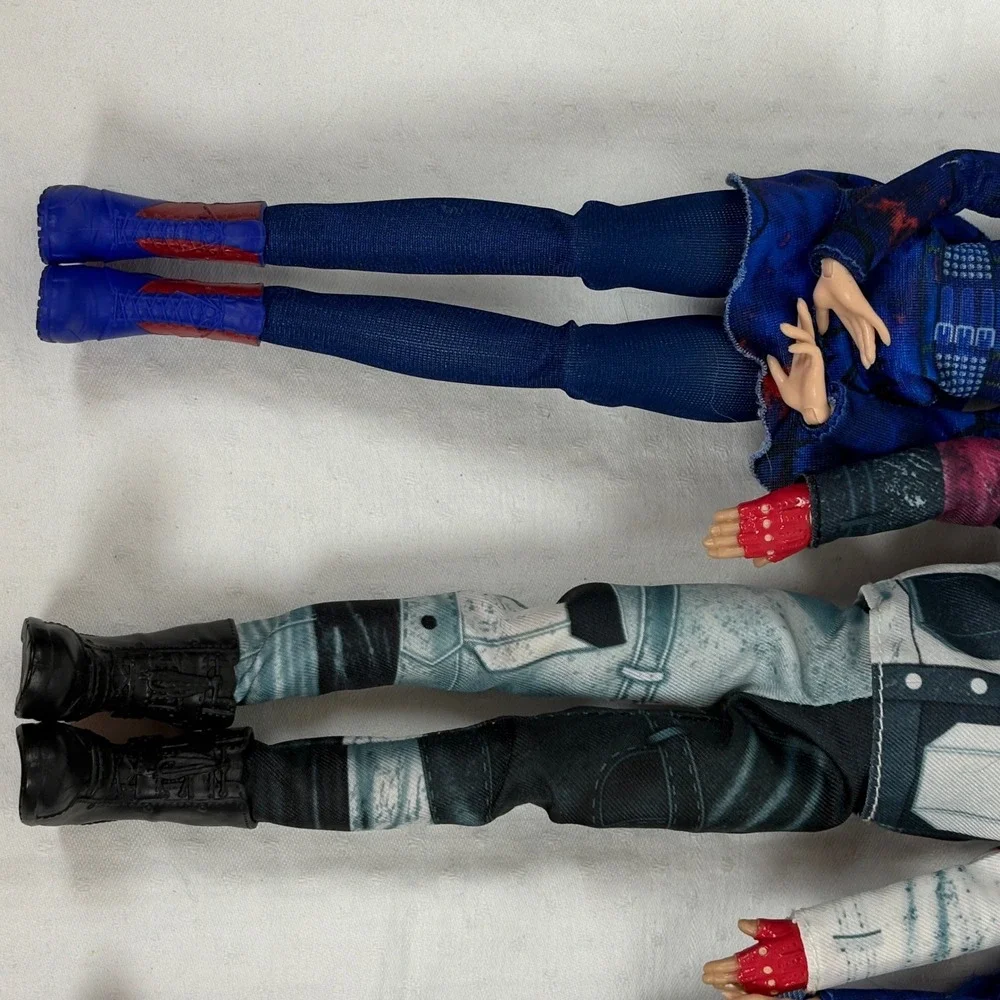 Disney Descendants Doll Lot Evie Carlos Hasbro Blue White Hair 3pc Set